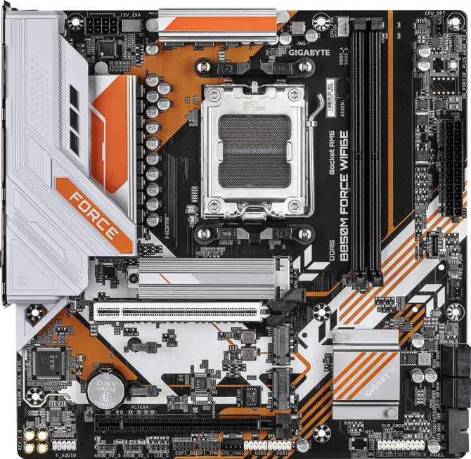 GIGABYTE B850M FORCE WIFI6E DDR5 HDMI-DP TYPEC PCIE 5.0 AM5 mATX