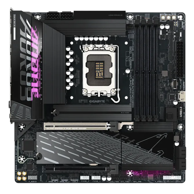 GIGABYTE B860M AORUS ELITE WIFI6E DDR5 HDMI-DP PCIE 5.0 1851p mATX