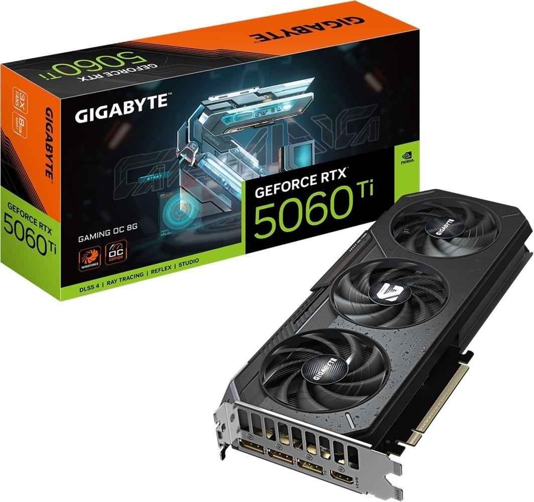 Gigabyte GeForce RTX5060Ti Gaming OC 8G 8GB GDDR7 128 Bit DLSS 4 Ekran Kartı