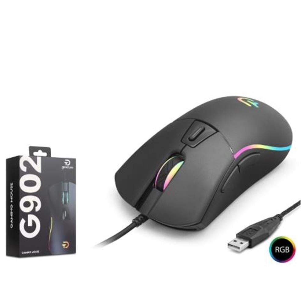 GOOD PRO G902 RGB Gaming Mouse 3600 DPI 6 Tuş 1000Hz Siyah