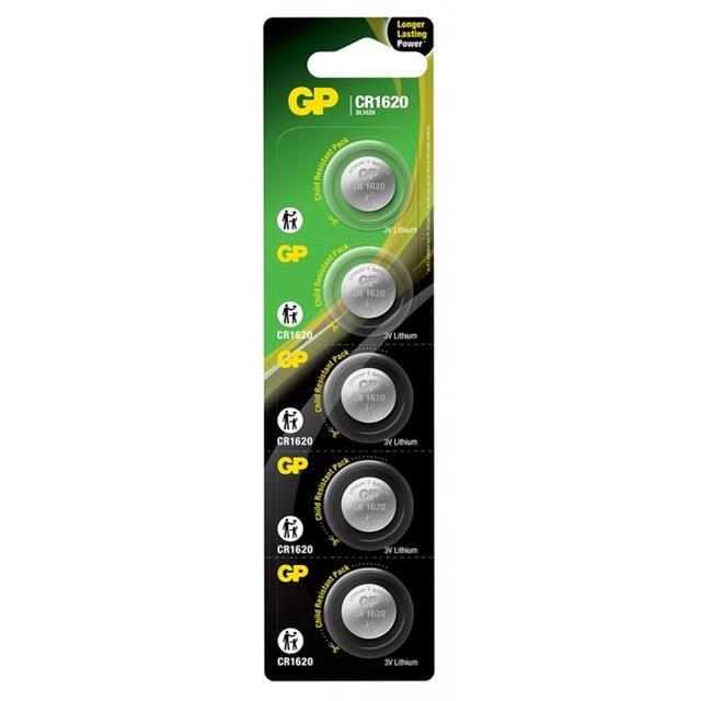 GP CR1620 Lityum 3 Volt Pil (5'li Paket)