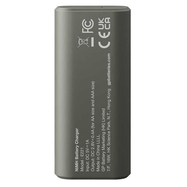 Gp Recyko E221 Usb 2'li AA - AAA Pil Şarj Cihazı (GPACSE221004 GPE221R21-2GTLB1)