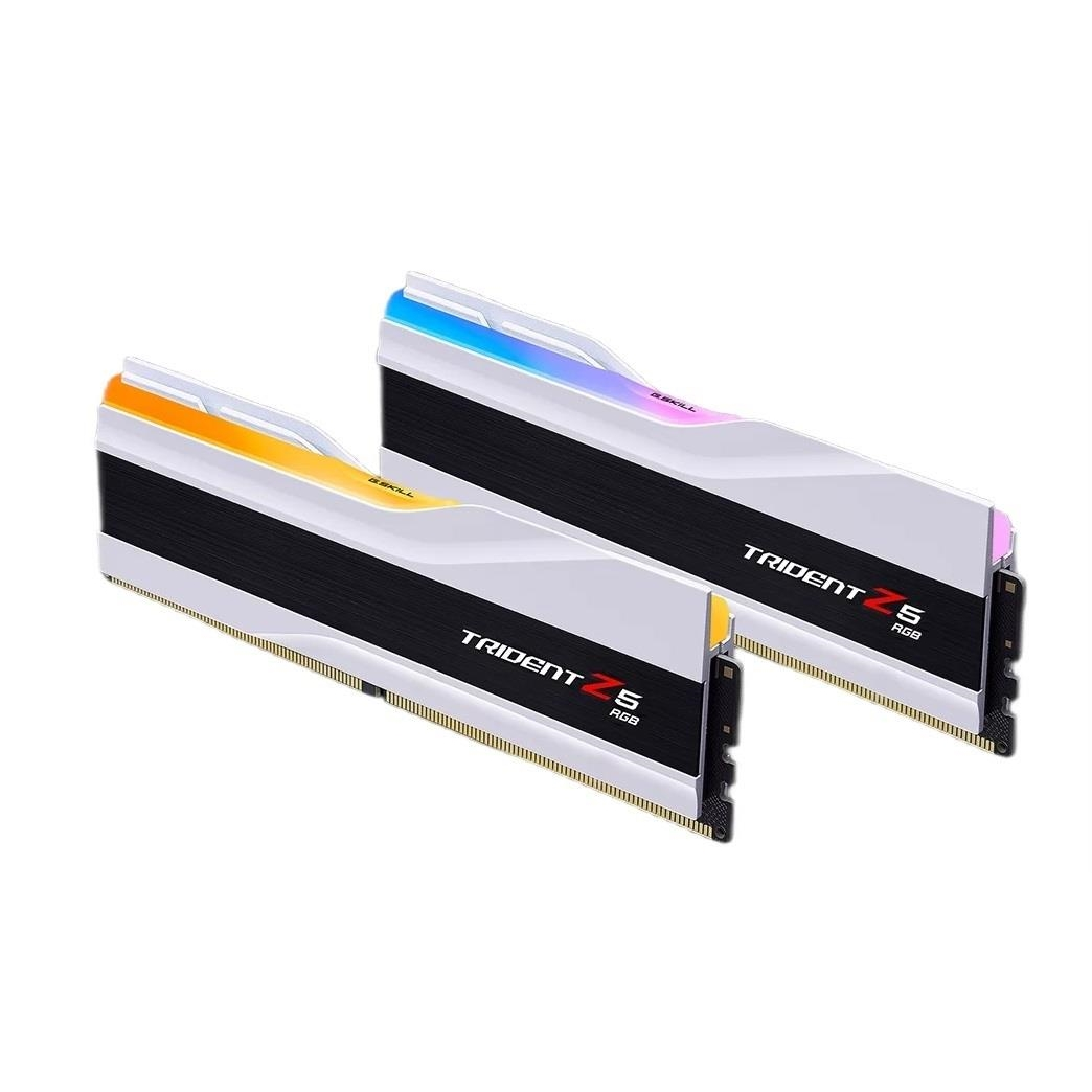 GSKILL 64GB (2X 32GB) DDR5 6000MHZ CL32 DUAL KIT PC RAM / TRIDENT Z5 RGB F5-6000J3636F32GX2-TZ5RW BEYAZ