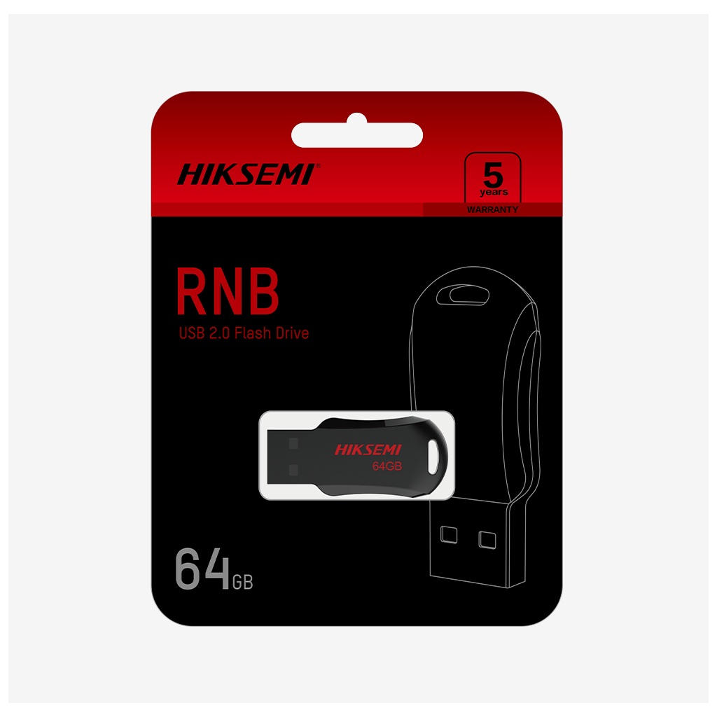 HIKSEMI RNB, HS-USB-M200R, 32GB, USB 2.0, İnce ve Taşınabilir, Veri Koruma, Flash Disk