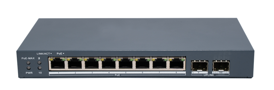 HIKVISION 8port PoE 80w 2-SFP Gigabit Yönetilebilir Switch DS-3E1510P-EI/M-8P2F