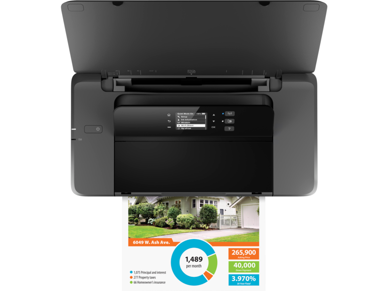 HP A4 Renkli N4K99C Officejet Taşınabilir Bataryalı Yazıcı USB 2.0,Kablosuz