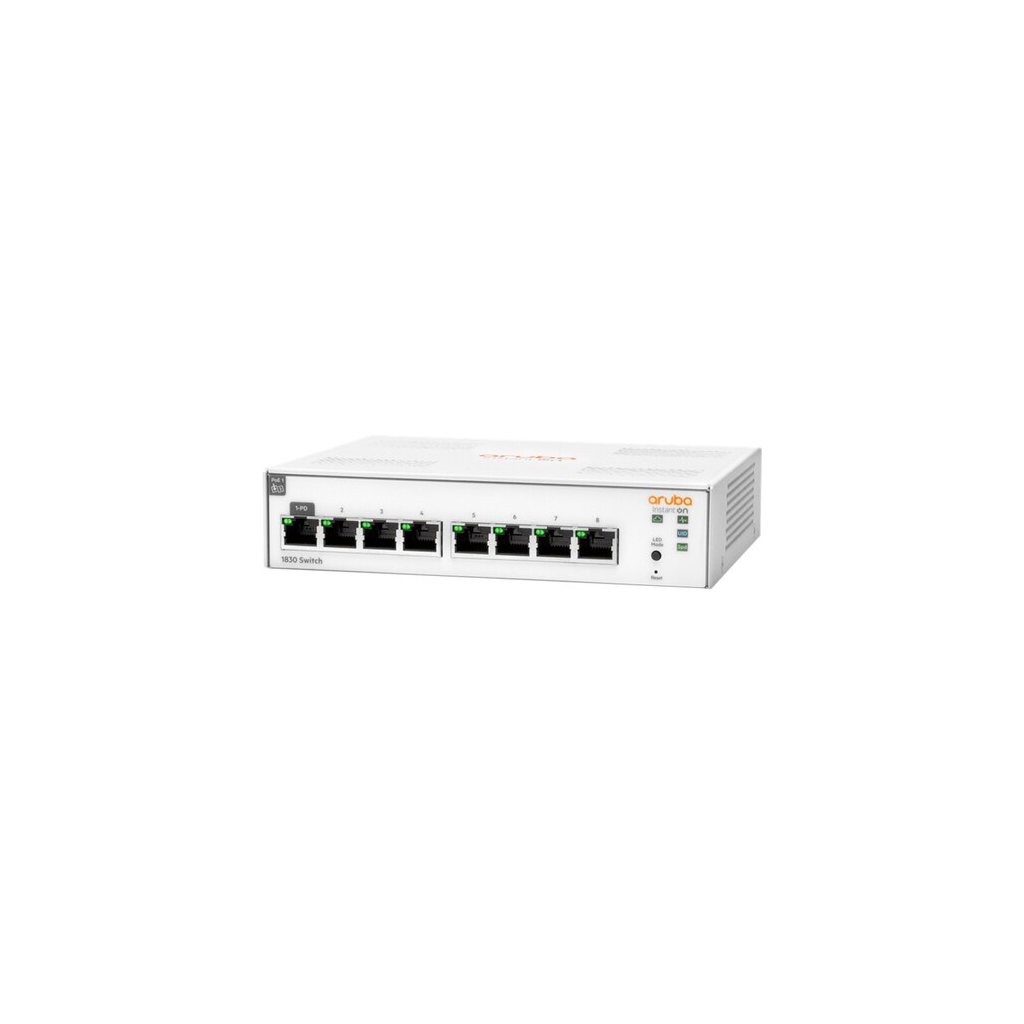 HP Aruba Instant On, JL810A 1830-8G, 8Port, GigaBit, Yönetliebilir, Rack Mount Switch