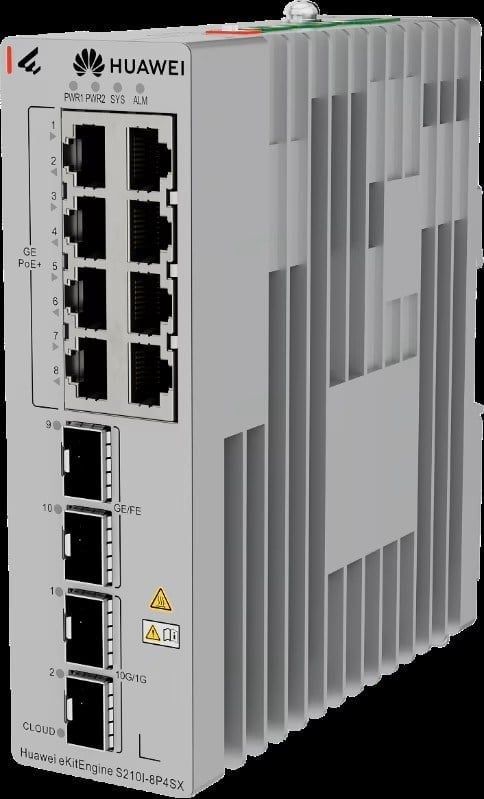 HUAWEI 12port PoE+ 240W 4xSFP Gigabit Yönetilebilir Switch eKIT S210I-8P4SX