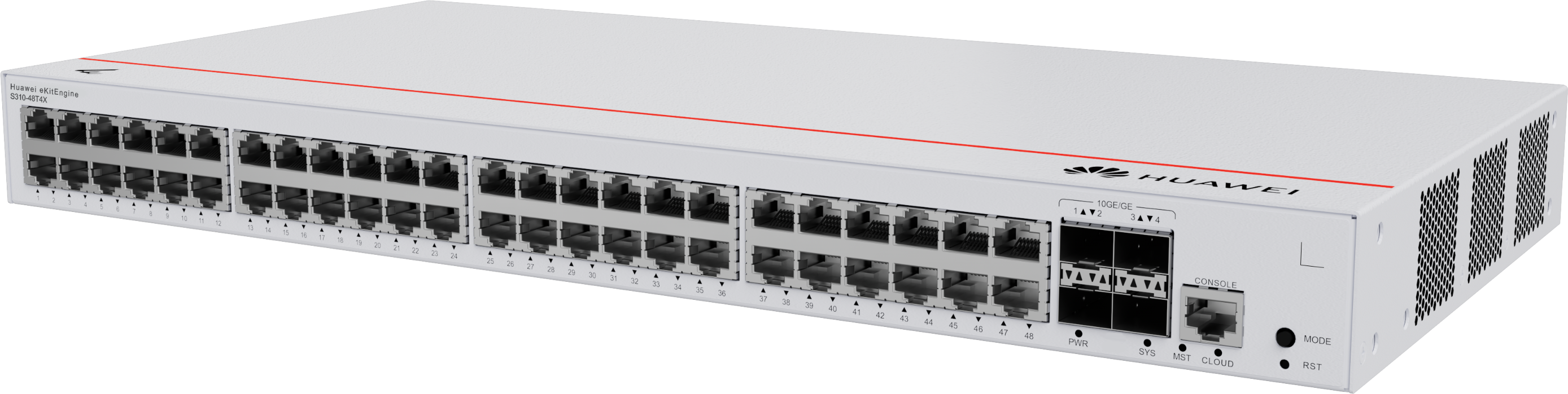 HUAWEI 48port eKIT S310-48T4X GIGABIT 4XSFP+ Yönetilebilir Switch RackMount Layer3