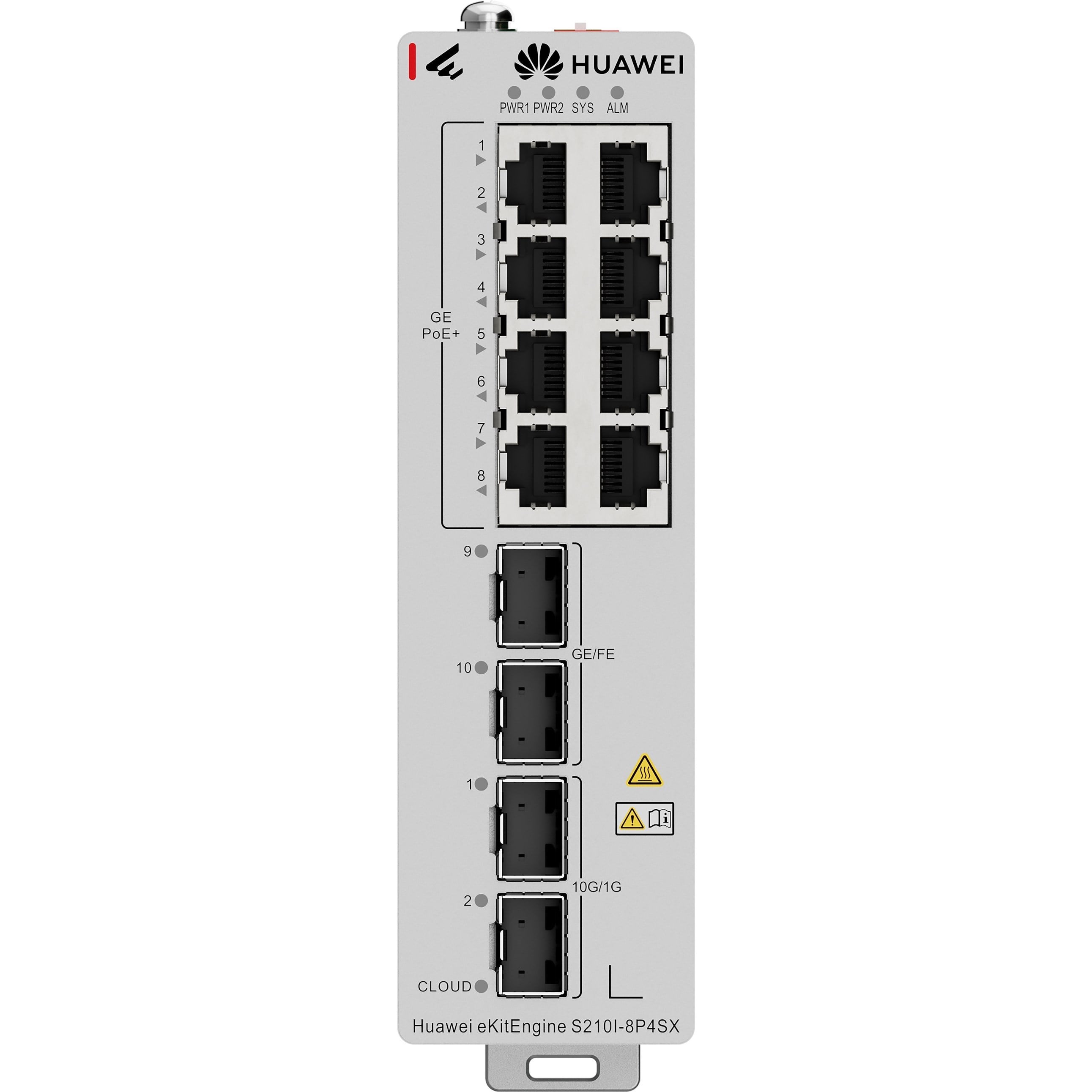 HUAWEI eKIT S210I-8P4SX 8 PORT 10/100/1000 8 PORT POE 2 X 1G SFP + 2 X 10G SFP+ 240 WATT L2+ CLOUDE YÖNETİLEBİLİR ENDÜST