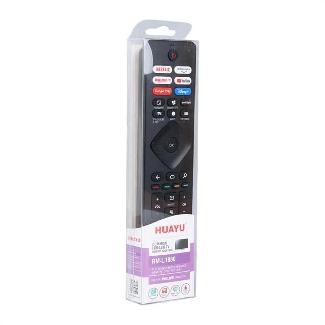 Huayu RM-L1880 Philips Netflix-Prime Video-Rakuten Tv-Google Play-Vudu-Youtube Tuşlu Led Tv Kumanda