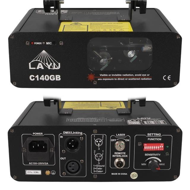 Layu C140Gb Yeşil-Mavi Çift Renk Beam Efekt Lazeri
