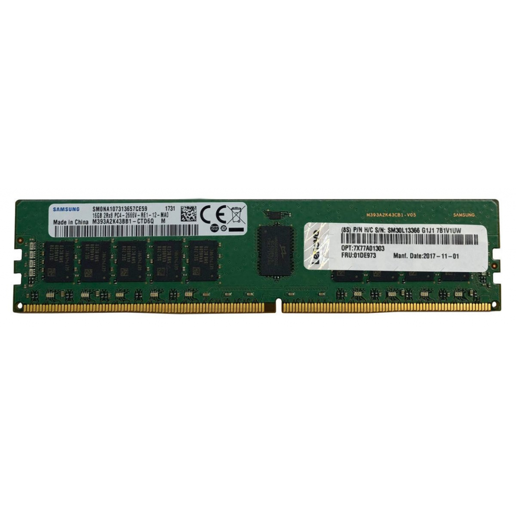 LENOVO 4ZC7A08709, 32Gb, 2933Mhz, DDR4, ECC, RDIMM, 2Rx4, 1.2V, SR650 Uyumlu, SERVER RAM