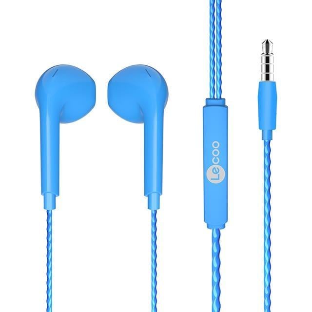 Lenovo Lecoo EH104BL 3.5 Mm Jacklı Kablolu Kulak İçi Mikrofonlu Kulaklık Mavi