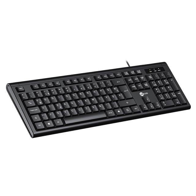 Lenovo Lecoo KB101 USB Kablolu Siyah Türkçe F Klavye (Numpadli)