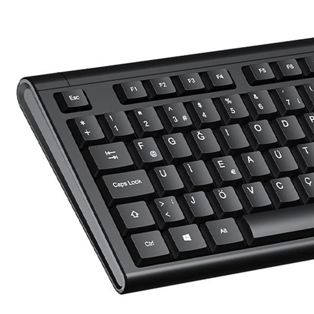 Lenovo Lecoo KB101 USB Kablolu Siyah Türkçe F Klavye (Numpadli)
