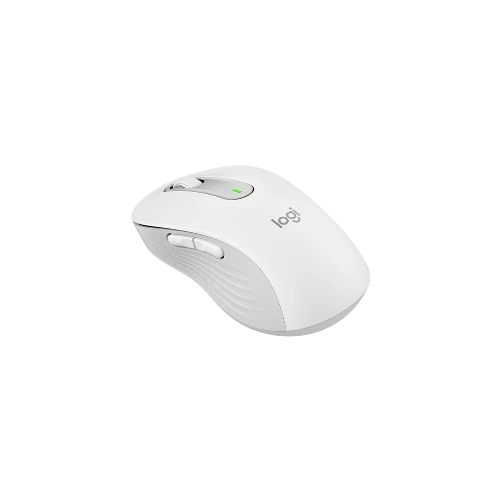 LOGITECH 910-006238, M650L Signature, Beyaz, Sağ El, USB Nano 2,4G Kablosuz,4000dpi, Optik, 5 Tuşlu, 24ay Pil Ömrü, Sessiz Mouse