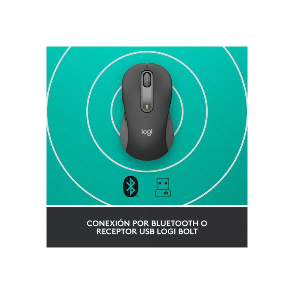 LOGITECH 910-006253, M650 Signature, Siyah, Sağ El, USB Nano 2,4G Kablosuz, 4000dpi, Optik, 5 Tuşlu, 24ay Pil Ömrü, Sessiz Mouse