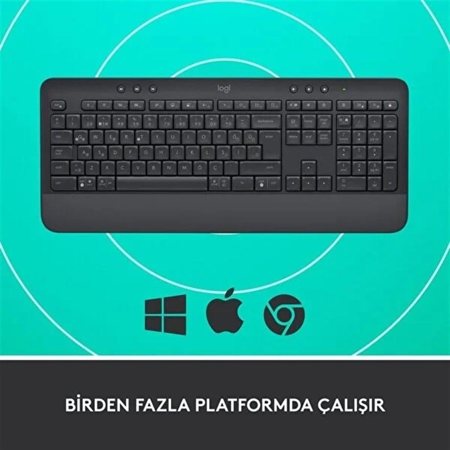 LOGITECH K650 SIGNATURE KABLOSUZ KLAVYE GRAFIT 920-010919