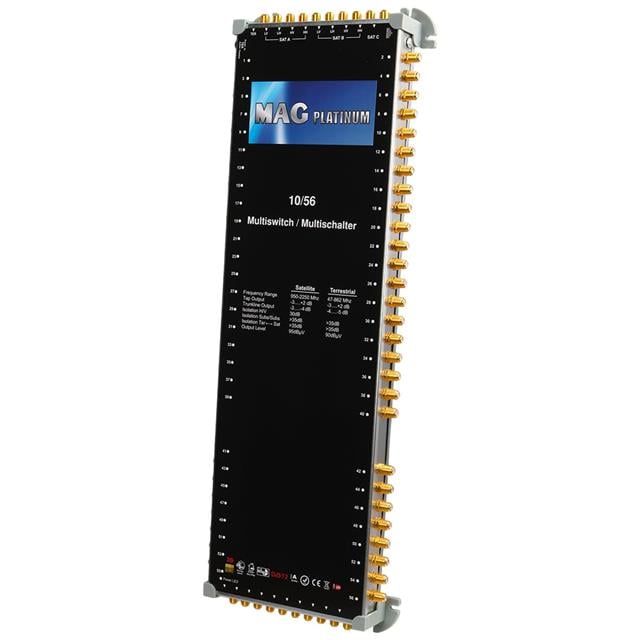 MAG Platinum MP 10/56 Multiswitch - 10 Giriş 56 Çıkışlı Merkezi Uydu Santrali Hybrid 4K ve 3D Destekli