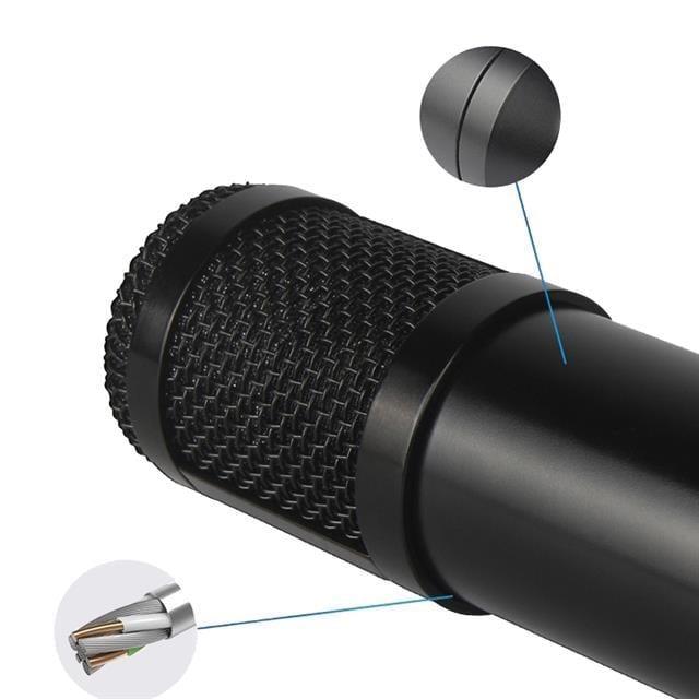 Magicvoice M-800U Profesyonel Kondanser Yayıncı Mikrofonu (+48V Phantom Power Uyumlu)