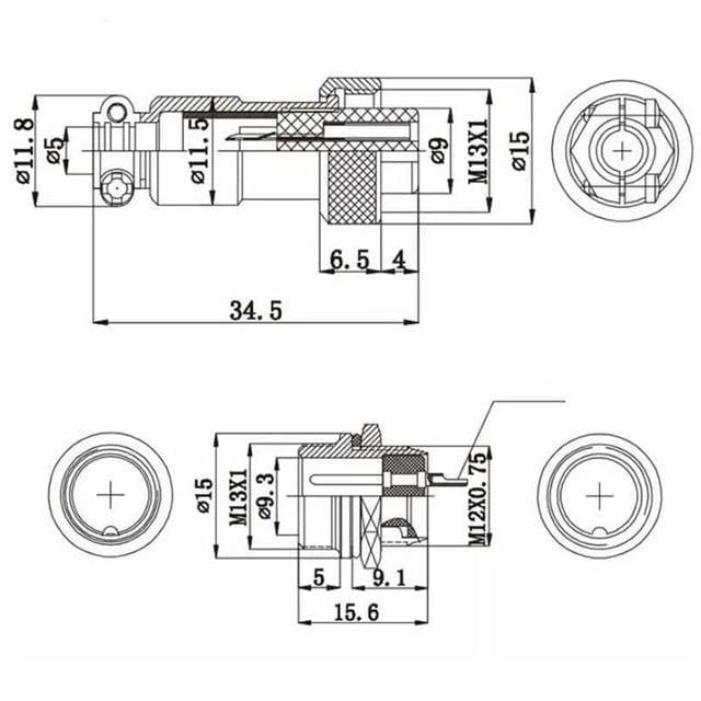 Magicvoice MV-29494 Dişi 4 Pinli Mini Mayk Fiş