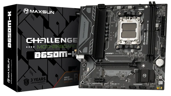 MAXSUN CHALLANGER B650M-K DDR5 HDMI PCIE 5.0 AM5 mATX