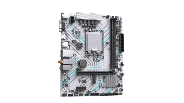 MAXUN B760M GAMING WIFI ICE DDR4 HDMI PCIE 4.0 1700p mATX BEYAZ