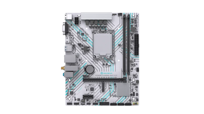 MAXUN B760M GAMING WIFI ICE DDR4 HDMI PCIE 4.0 1700p mATX BEYAZ
