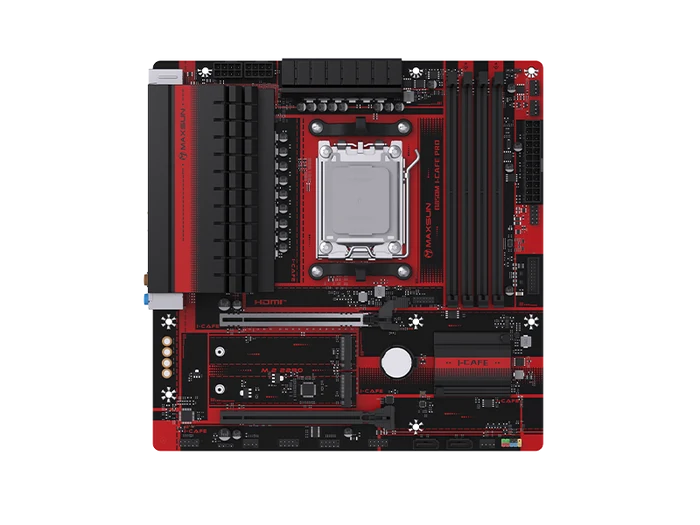 MAXUN B850M-M I-CAFE PRO DDR5 HDMI-DP PCIE 5.0 AM5 mATX