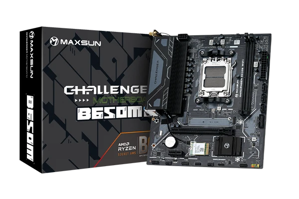 MAXUN CHALLANGER B650M WIFI V2 DDR5 HDMI-DP PCIE 4.0 AM5 mATX
