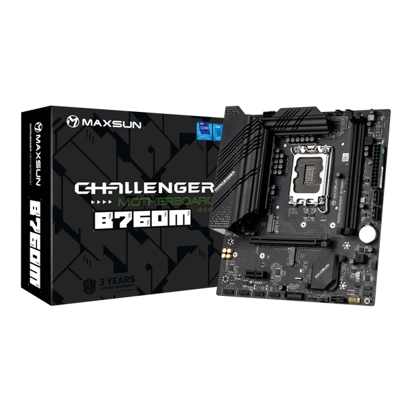 MAXUN CHALLANGER B760M-F DDR4 HDMI PCIE 4.0 1700p mATX