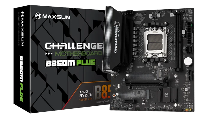 MAXUN CHALLENGER B850M-M PLUS WIFI DDR5 HDMI-DP PCIE 5.0 AM5 mATX