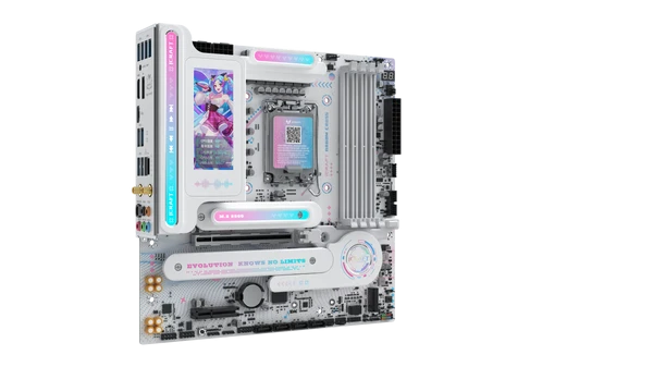 MAXUN iCRAFT B860M CROSS PRO WIFI HDMI-DP TYPEC PCIE 5.0 1851p mATX BEYAZ