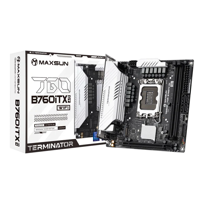 MAXUN TERMINATOR B760ITX D4 WIFI DDR4 HDMI-DP PCIE 4.0 1700p mITX