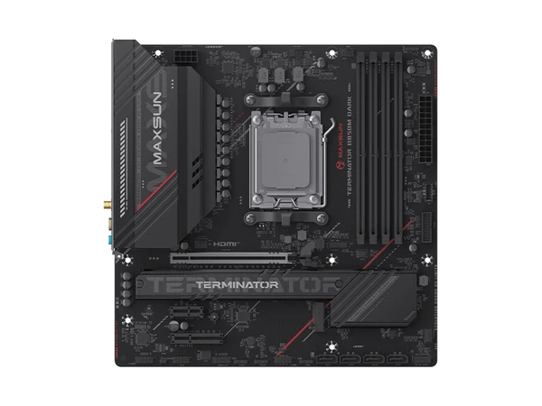 MAXUN TERMINATOR B850M DARK WIFI6 DDR5 HDMI-DP TYPEC PCIE 5.0 AM5 mATX