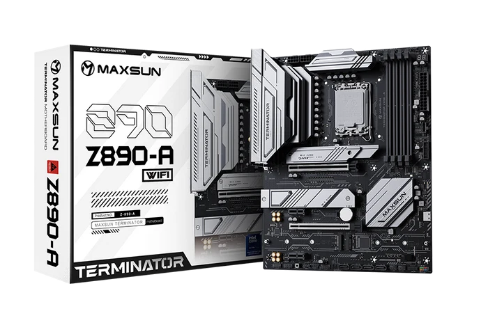 MAXUN TERMINATOR Z890A WIFI6 DDR5 HDMI-DP PCIE 5.0 1851p ATX
