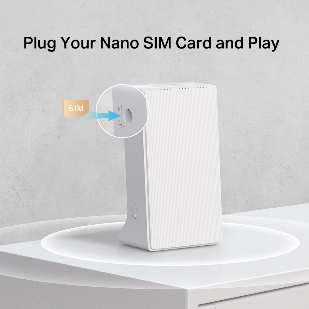 MERCUSYS MB230-4G AC1200 4G LTE Kablosuz SIM Kartlı Router