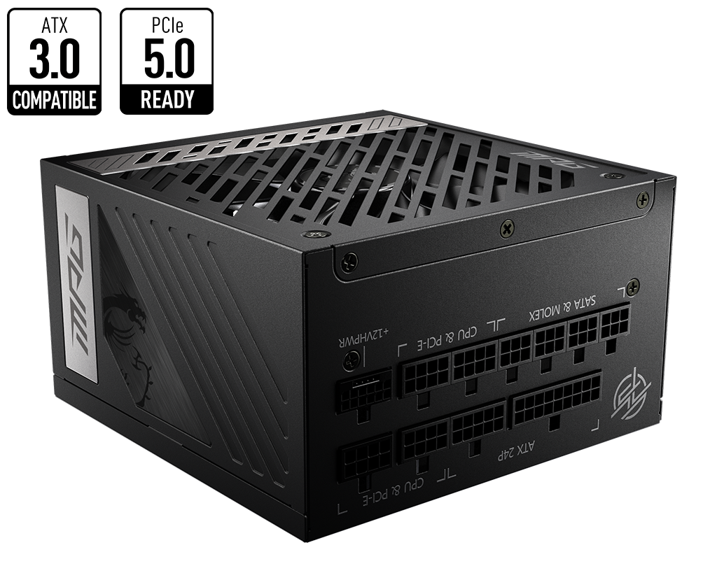 MSI 1000w 80+ Gold MAG A1000G PCIE5 Tam Modüler Power Supply