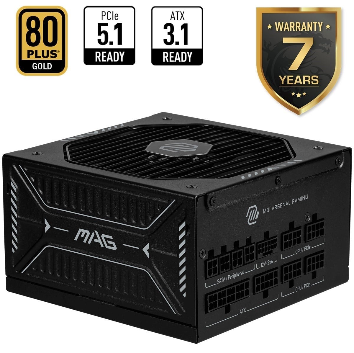 MSI 1000w 80+ Gold MAG A1000GLS PCIE5 Tam Modüler Power Supply