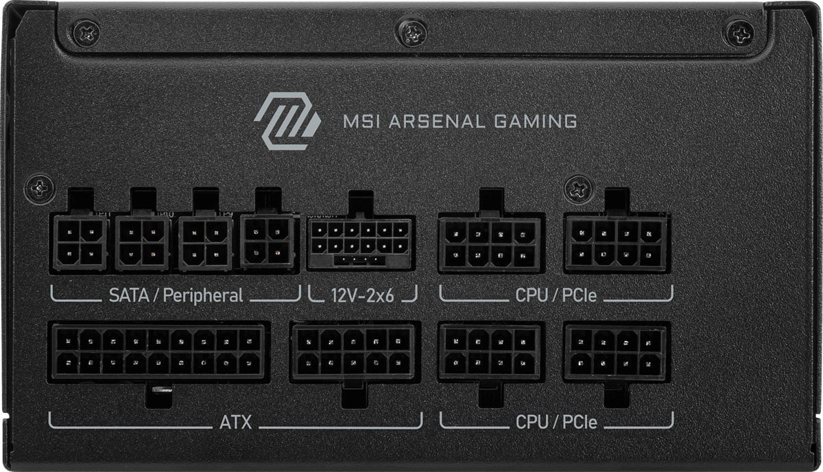 MSI 1000w 80+ Gold MAG A1000GLS PCIE5 Tam Modüler Power Supply