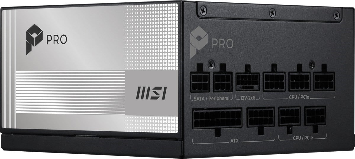 MSI 850w 80+ Platinum PRO A850PL PCIE5 Tam Modüler Power Supply