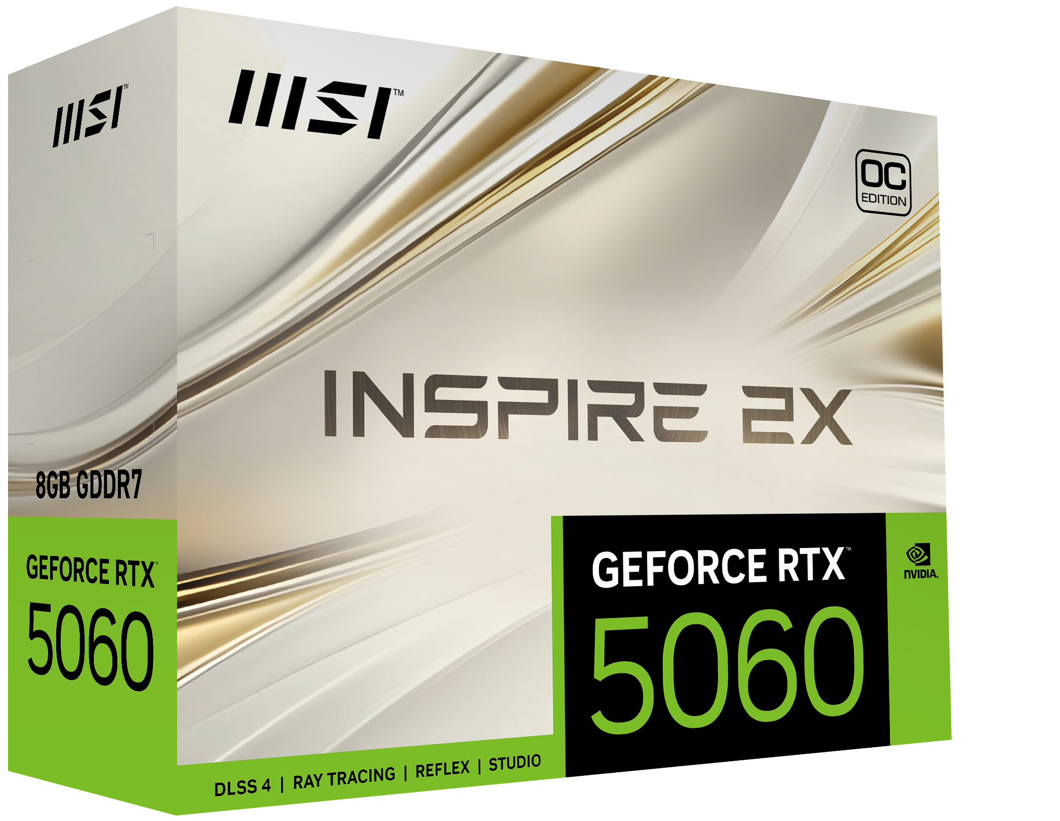 MSI 8GB RTX5060 8G INSPIRE 2X OC GDDR7 128bit HDMI-DP PCIE 5.0