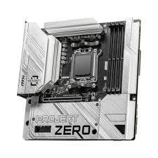 MSI B650M PROJECT ZERO AM5 DDR5 7600MHZ(OC) HDMI DP M.2 USB3.2 2.5G LAN WI-FI 6E mATX