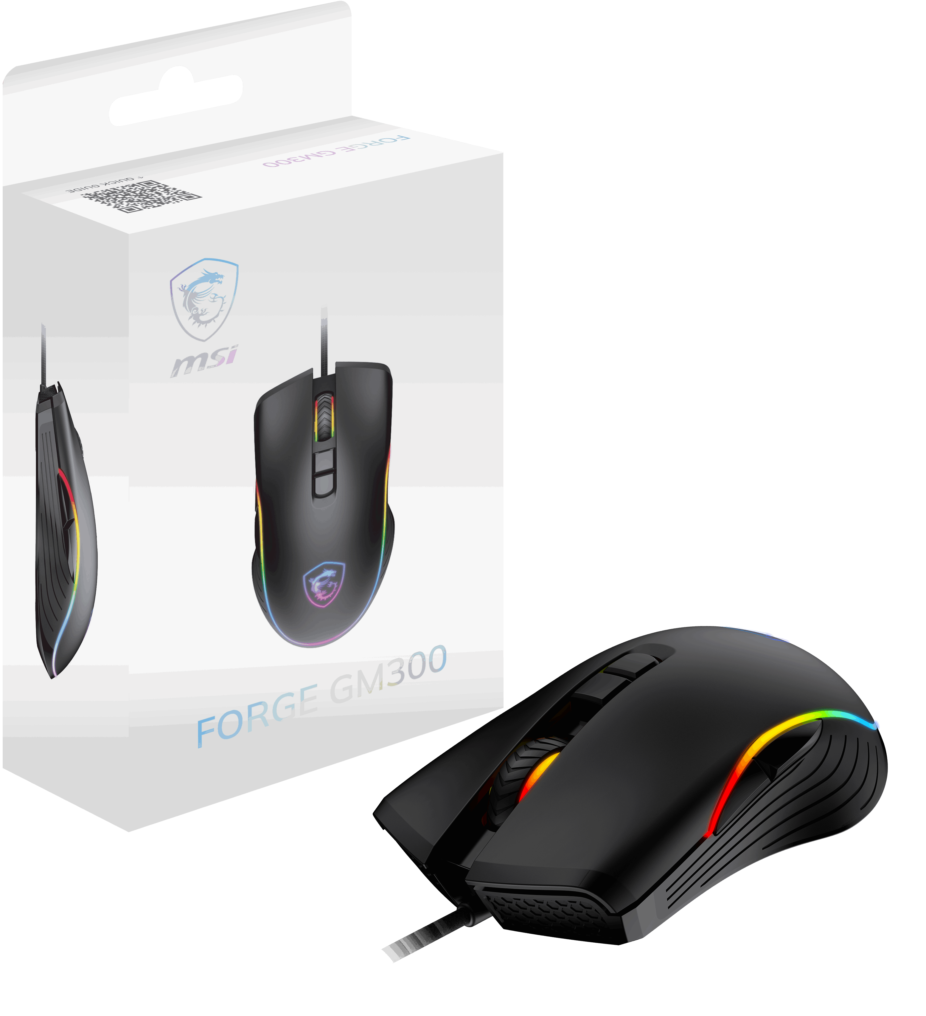 MSI GG FORGE GM300 7200dpi RGB Gaming Mouse