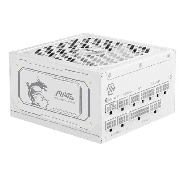 MSI MAG 1000GL PCIE5 WHITE 1000W 80+ GOLD POWER