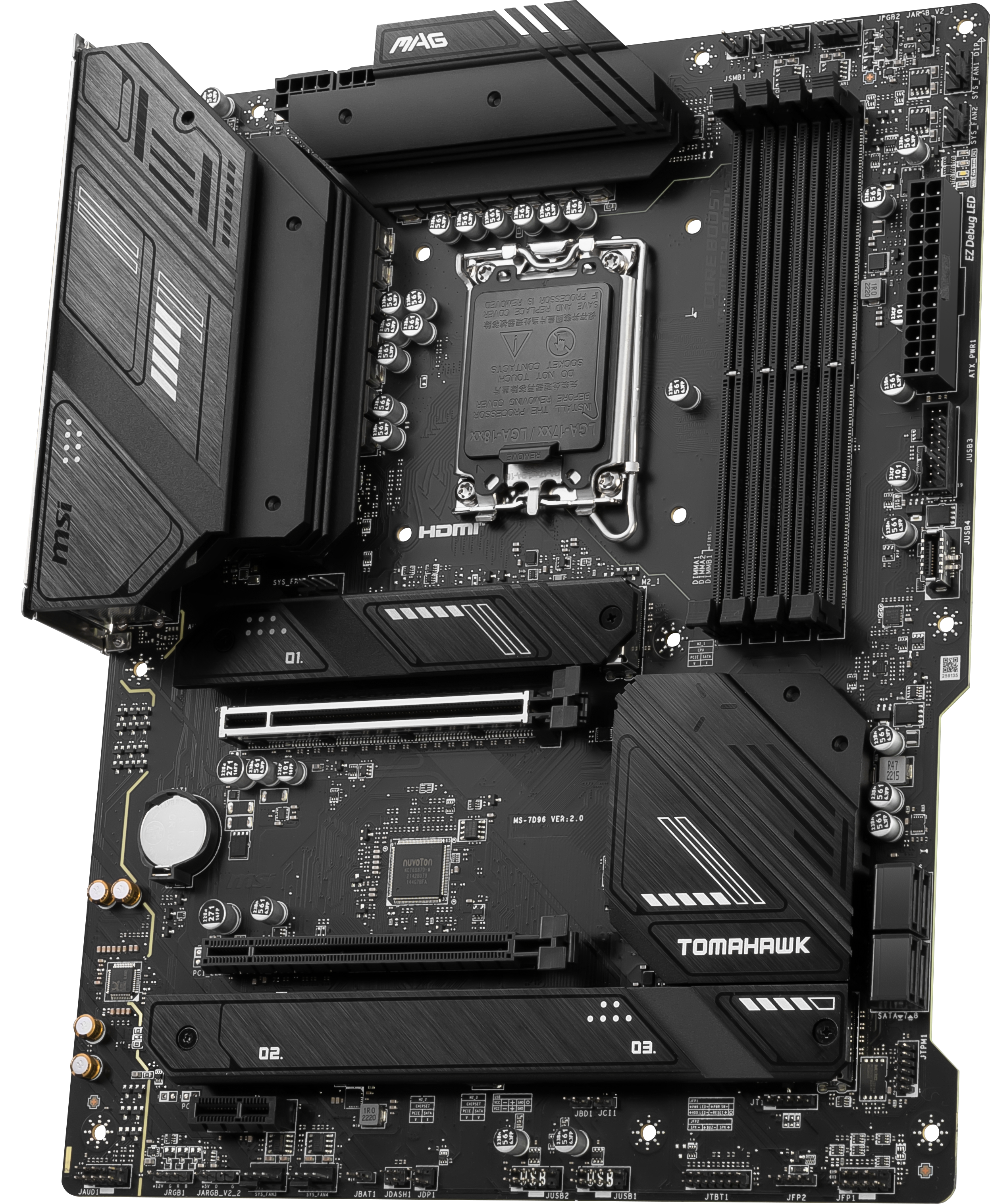 MSI MAG B760 TOMAHAWK WIFI6E DDR5 HDMI-DP TYPEC PCIE 4.0 1700p ATX