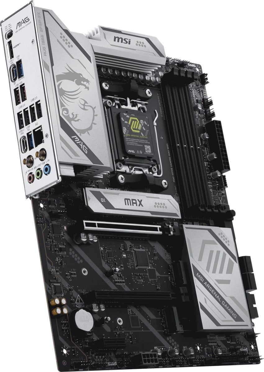 MSI MAG X870E GAMING MAX WIFI7 DDR5 HDMI-DP PCIE 5.0 AM5 ATX