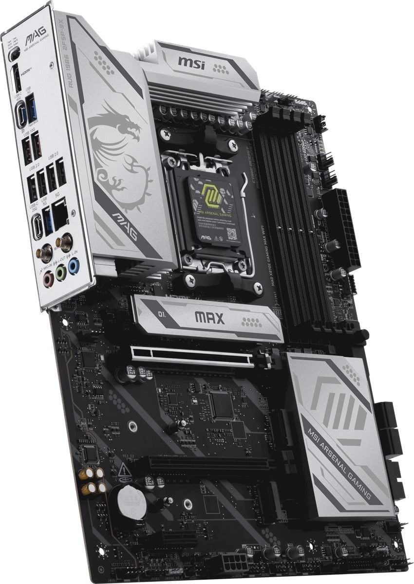 MSI MAG X870E GAMING MAX WIFI7 DDR5 HDMI-DP PCIE 5.0 AM5 ATX