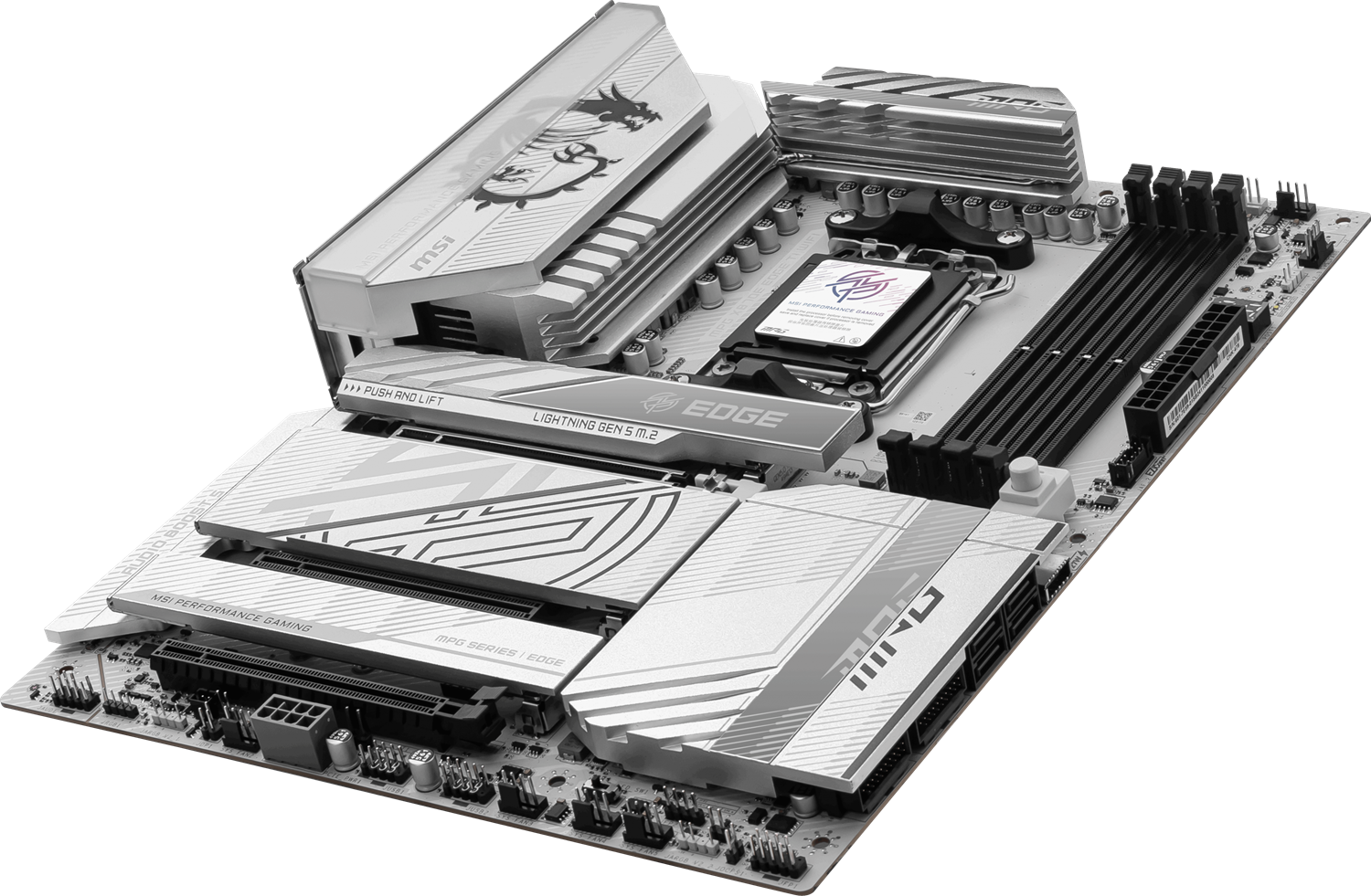 MSI MPG X870E EDGE TI WIFI7 DDR5 HDMI-DP TYPEC PCIE 5.0 AM5 ATX BEYAZ